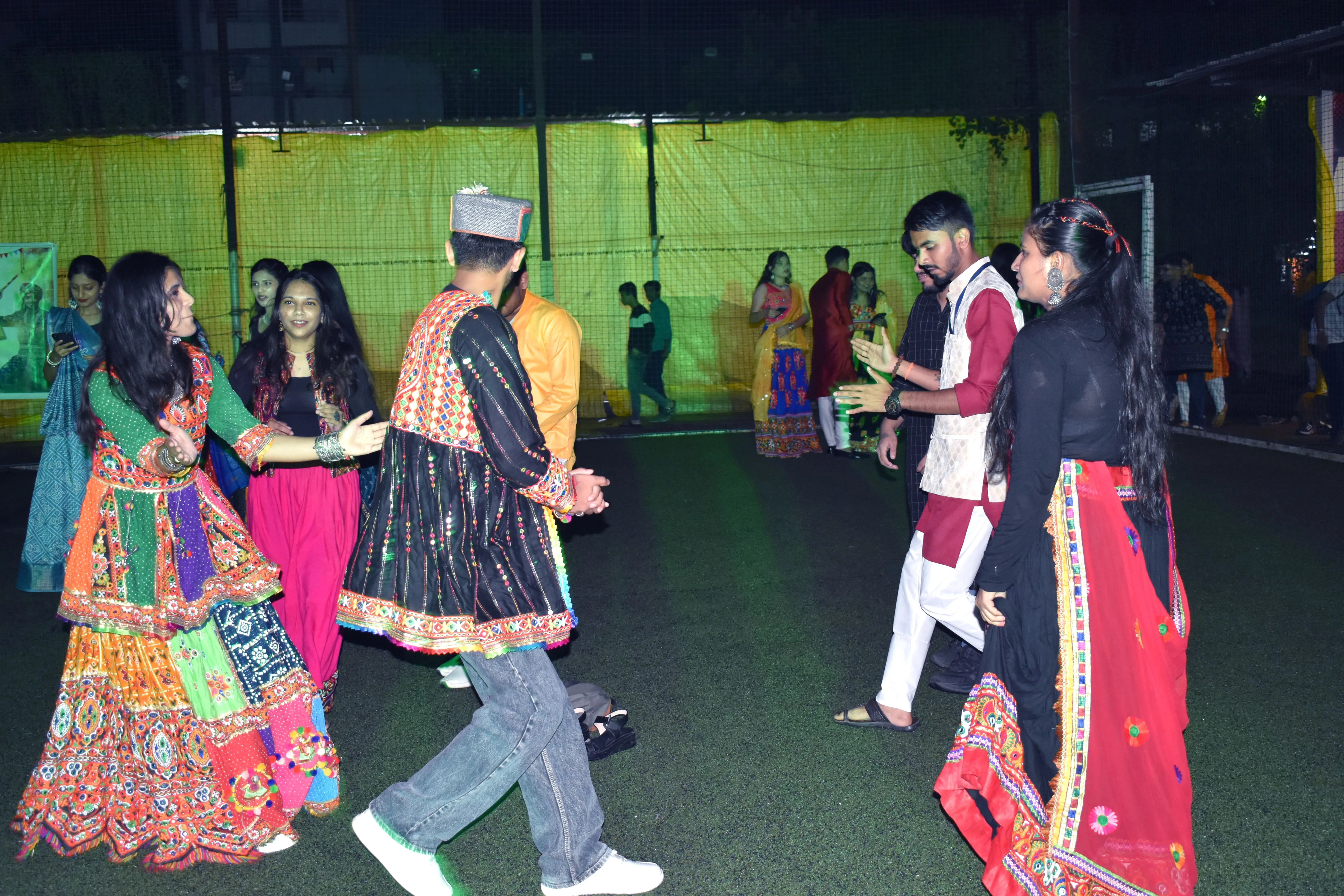 Students in traditional attire
